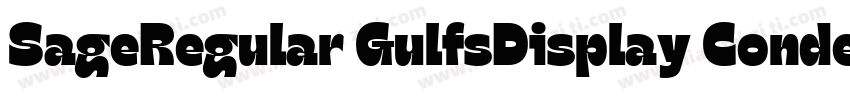 SageRegular GulfsDisplay Condensed字体转换